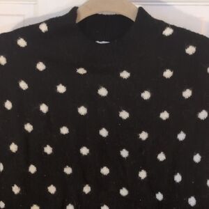 H&M Black and White Knit Sweater